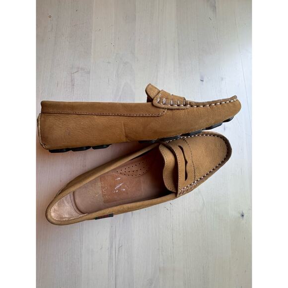 G.H.BASS tan Women's Dylan Driver Moc Loafers size 6 - Picture 3 of 9